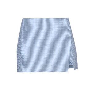 Skatie Blue Seersucker Skort - Sz S